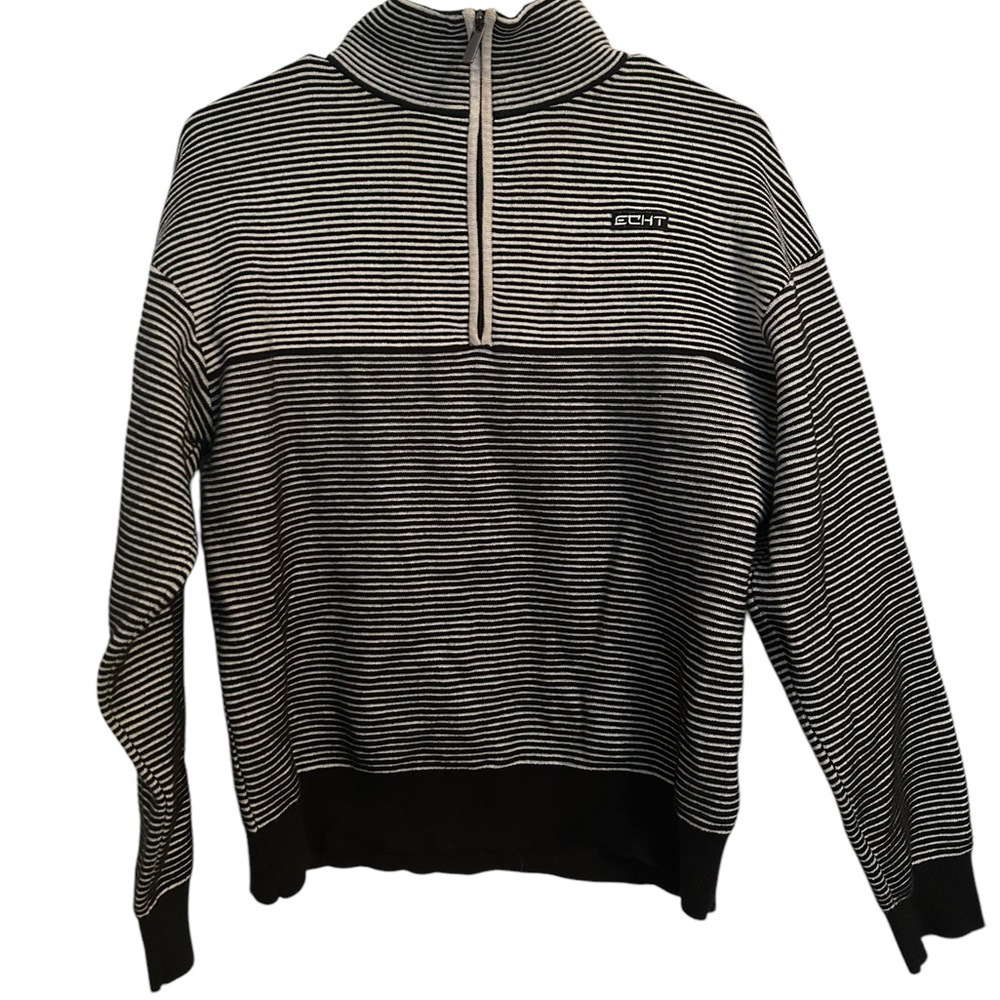 ECHT Women’s 1/4 Zip‎ Pullover Athletic Sweatshirt Size Small